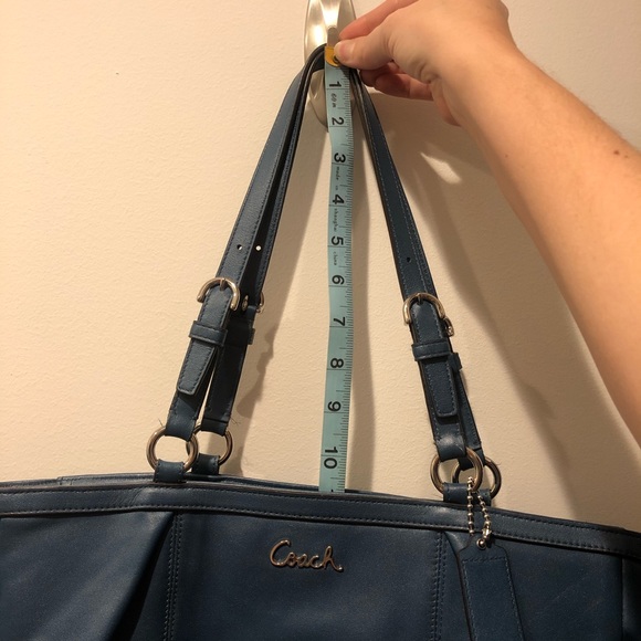 Coach Blue Tote Handbag - Picture 9 of 9